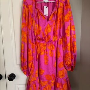 Sugarlips Pink and Orange Floral Dress
